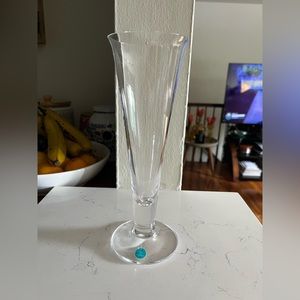 Tiffany & Co. Trumpet flute crystal vase